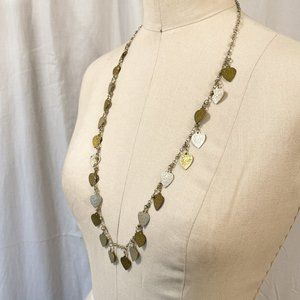 Vintage Chain Necklace with Heart Charms